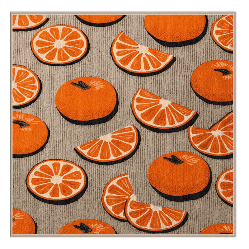  Tapis lavable tangerine, Rectangle 5 pi x 7 pi