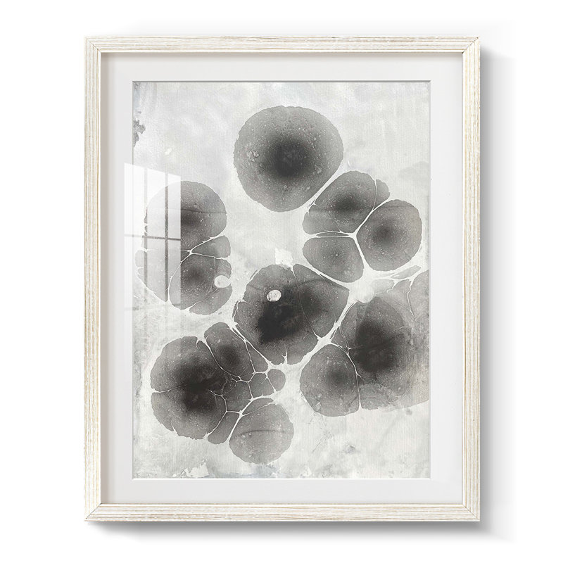Marbré - impression encadrée en V, Blanc, H 28,5 po x l 20,5 po