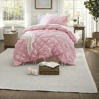 Ensembles de literie à motif floral douillet, lit simple en microfibre douce et chic