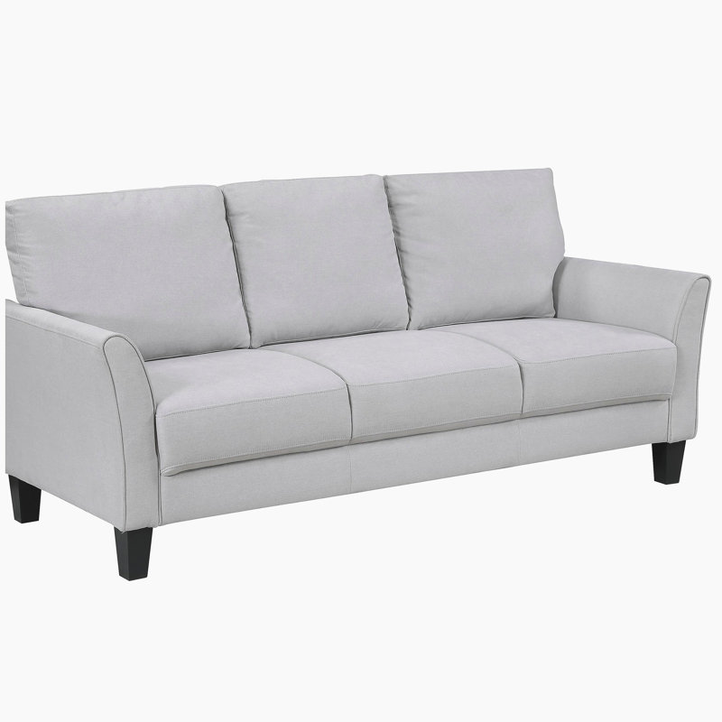 Canapé 3 places Modern, Gris, H 36,5 po x l 78,5 po x P 34 po