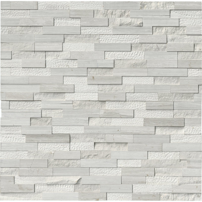 Carrelage mural de coin en pierre naturelle 6 po x 24 po Stonecrest, Sable Tivoli