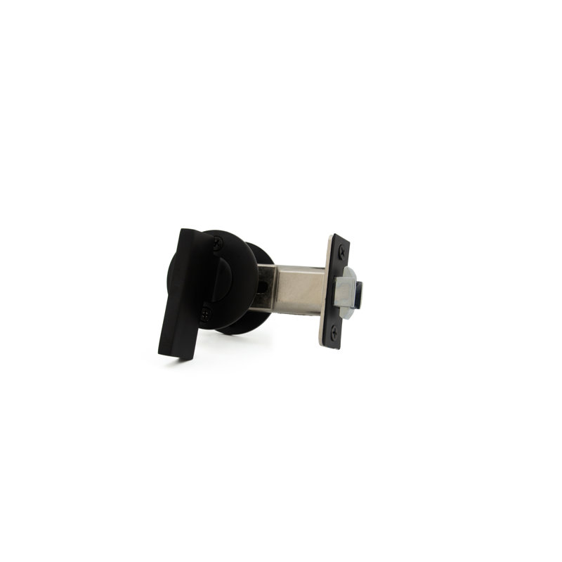 Pocket Door Hardware with ADA Knob, Satin Black