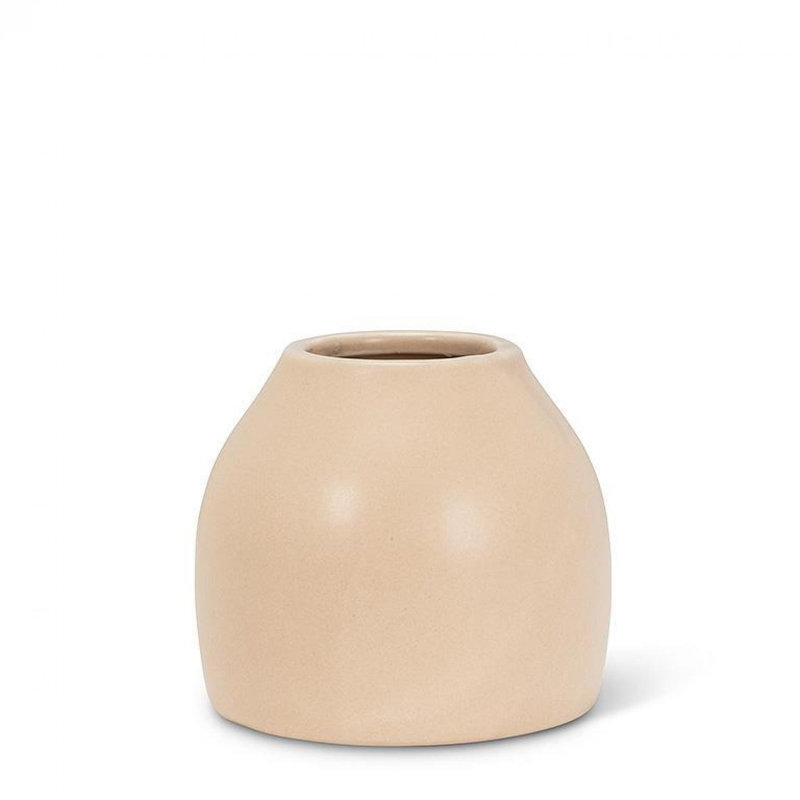 Vase couleur sable mat