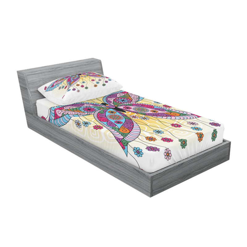 Microfiber Sheet Set, Twin Sheet Set with 1 Pillowcase