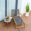 Chaise de patio avec repose-pieds Fedele
