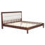 Structure de lit plateforme en bois massif de très grande taille avec tête de lit tapissier en velours beige, sans sommier tapissier, durable et élégant-352068729-352068731