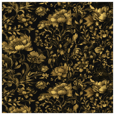 Couvertures dorées à motif floral