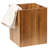 Solid Wood Open Waste Basket - 0.17 Gallons