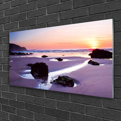 Landscape Beach - No Frame Print on Glass
