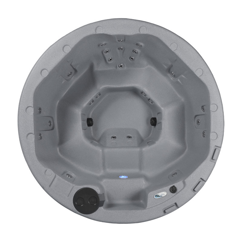  Outback® 6-Person Plug and Play Hot Tub Spa with Stainless Steel Heater and 20 Hydrotherapy Jets, Digital Control, LED Lighting, Insulated Cover Included