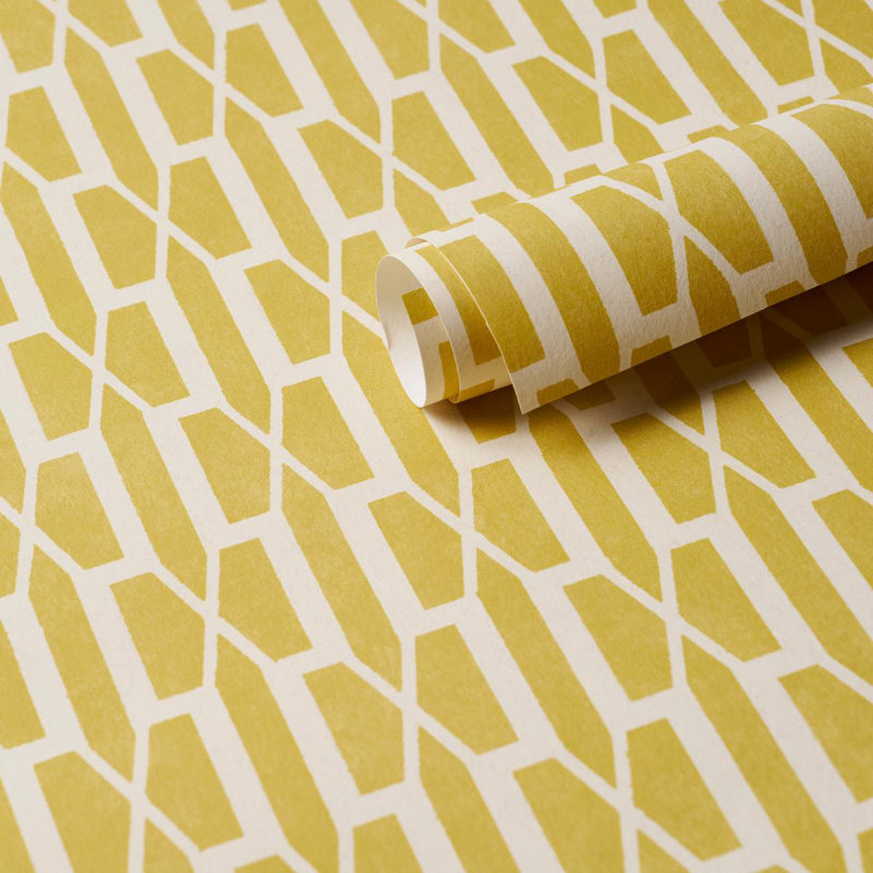 Papier peint Schumacher X Veere Grenney Belvedere, Jaune