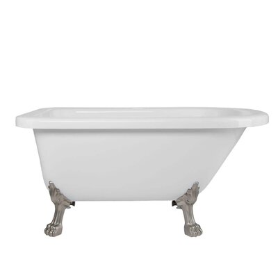 Stratford 28"" x 25"" Clawfoot Soaking Acrylic Bathtub -  Chevington, CHA57RT0WLPBNM