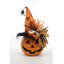 Lighted Pumpkin With Orange Hat