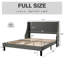 Bowdoin Modern Linen Upholstered Wingback Platform Bed with Wooden Slats-350196595-350196597