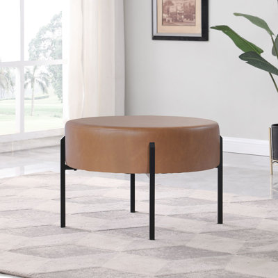 Priolo Faux Leather Ottoman