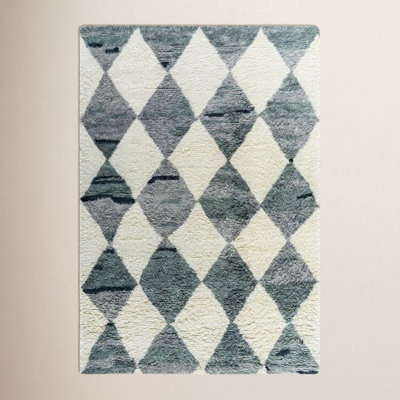 Anemone Hand Tufted Wool Silver Rug