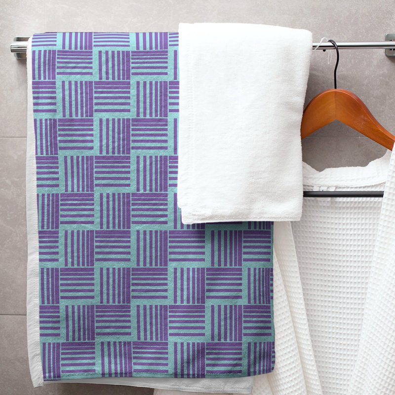 Jaya Bath Towel, Grape/Maya