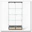 Vitrine moderne en verre avec 2 grands tiroirs et lumières DEL-1877461962