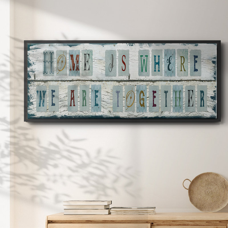 We Are Together- Framed Canvas, 20" H x 50" W