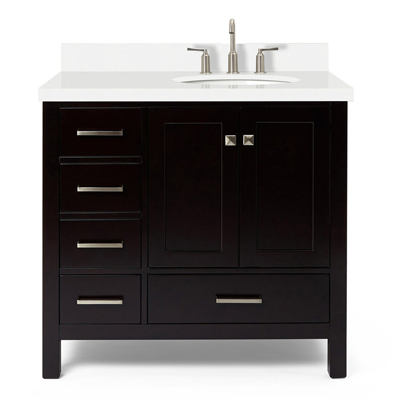 Ensemble de meuble-lavabo simple 37 po Cambridge, Espresso