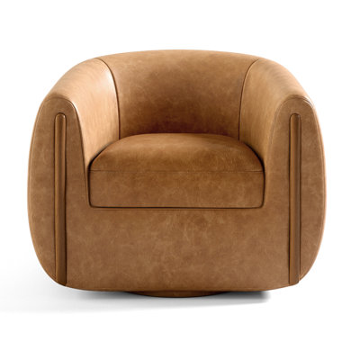 Botzow Upholstered Swivel Barrel Chair