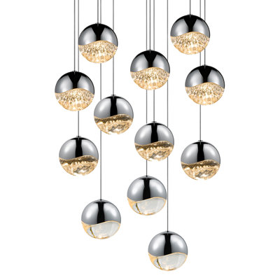 Luminaire suspendu en forme de globe à 12 lumières DEL Grapes ™