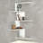 Cardona Stylish Wall Shelf, White, 20.3 x 42.9 x 11.6 inches | 100% Melamine Coated Particle Board, Thickness: 0.7 inches | Wall-Mounted Design with Multiple Shelves | Perfect for Modern Home Décor & Organization-2128191941-2039645279