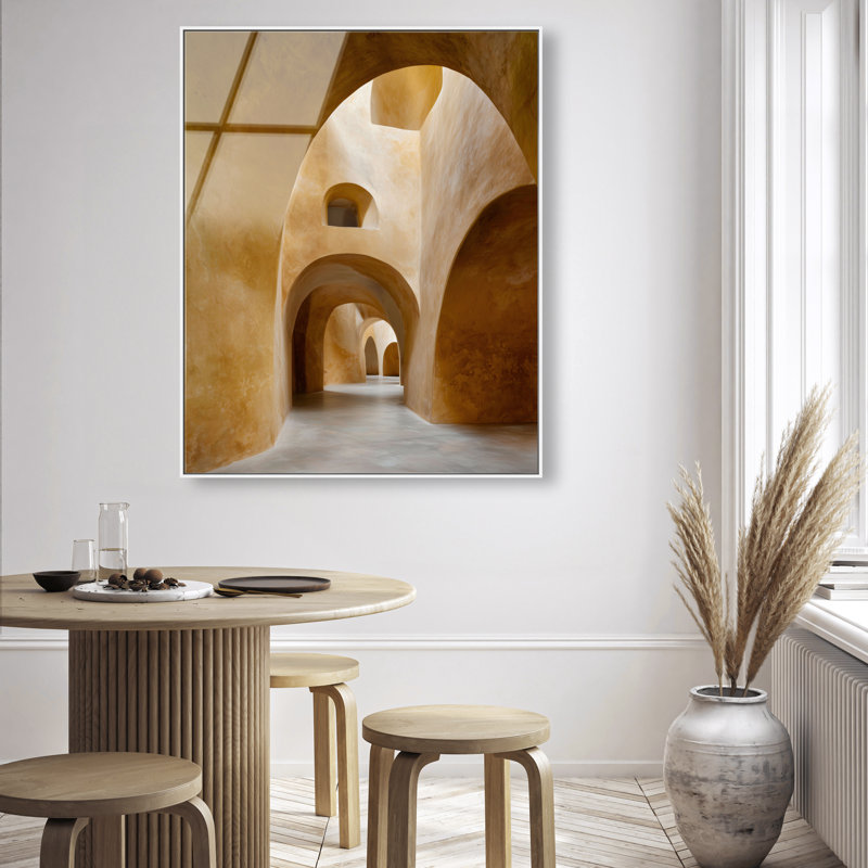 Honeyed Vaults II Print, 21"H x 17"W, White Floater Frame