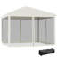 Auvent avec filet Outsunny 10 pi x 10 pi-112831069-112831070