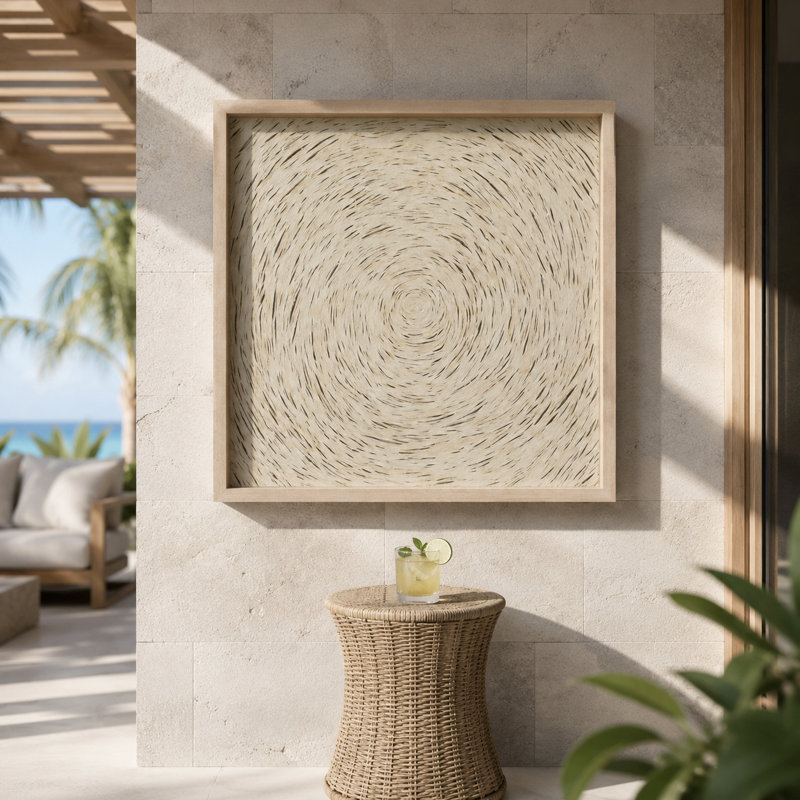 Handmade Abstract Wall Decor on Paper