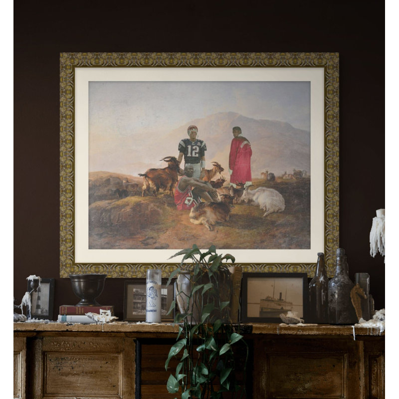 GOATS 1 Print by Jason Brueck, 15.5" H x 17.5" W