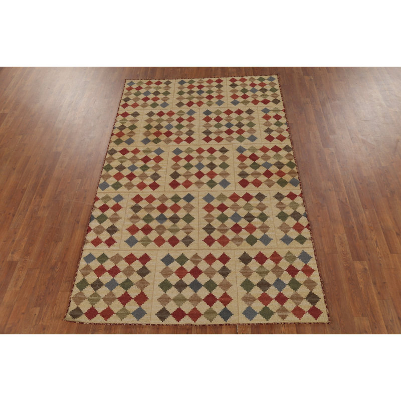 Tapis kilim à motif géométrique All-Over Flat