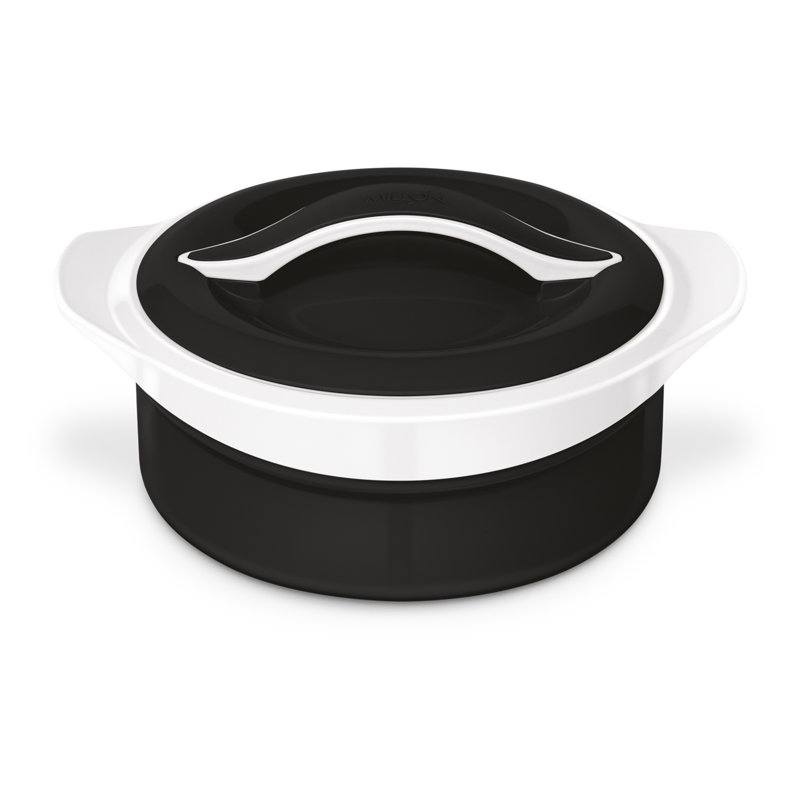 Food Storage Container, Black/White