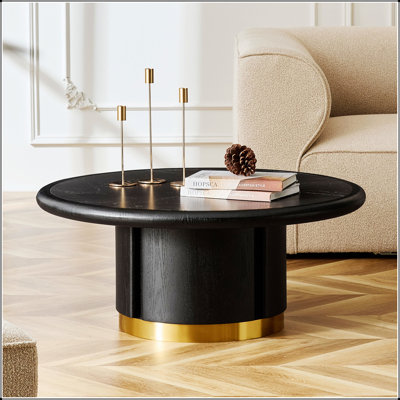 Table basse de 35,43 pouces à dessus en pierre frittée avec panneau de fibres à densité moyenne robuste et base en acier inoxydable brossé, pour les salons et les bureaux
