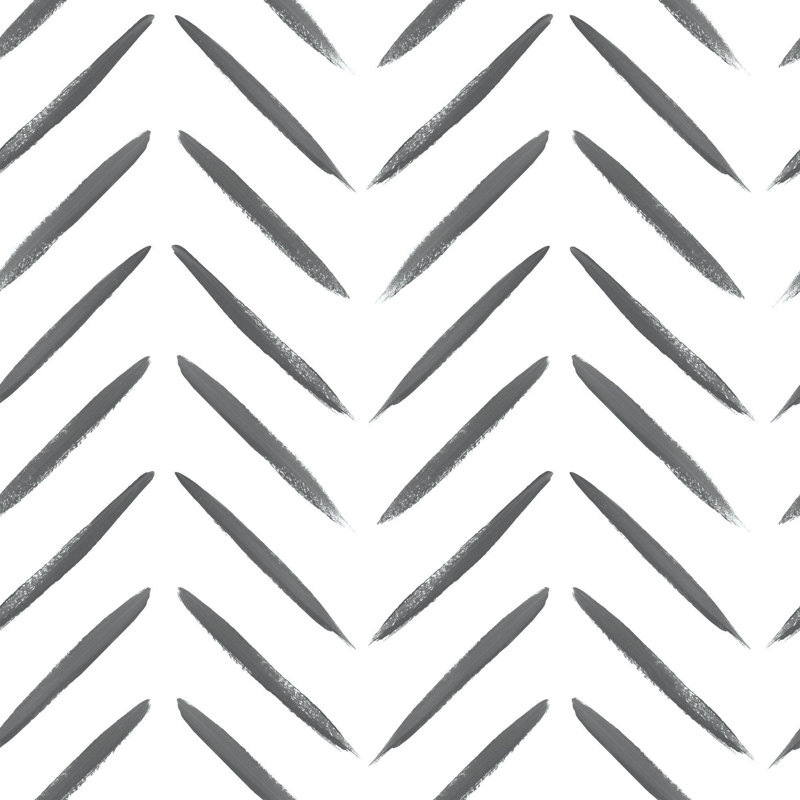 53cm x 10.5cm Matte Wallpaper Roll, Black/White