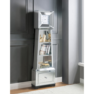 63.5'' H Mirrored Grandfather Clock