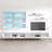 Voelker 126" Modern Floating Wall Mounted Entertainment Center with 16-Color LED Lighting, High Gloss Finish-870125332