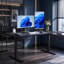 Adjustable Height Steel Standing Desk