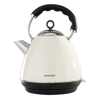 Daewoo 1.7L Kensington Pyramid Electric Kettle Stainless Steel Rapid Boil