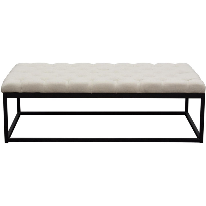 Banc de salle à manger Îleen, 19" H x 58" lx 28" D, Beige