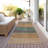 Washable Striped Indoor / Outdoor Rug-1791760098