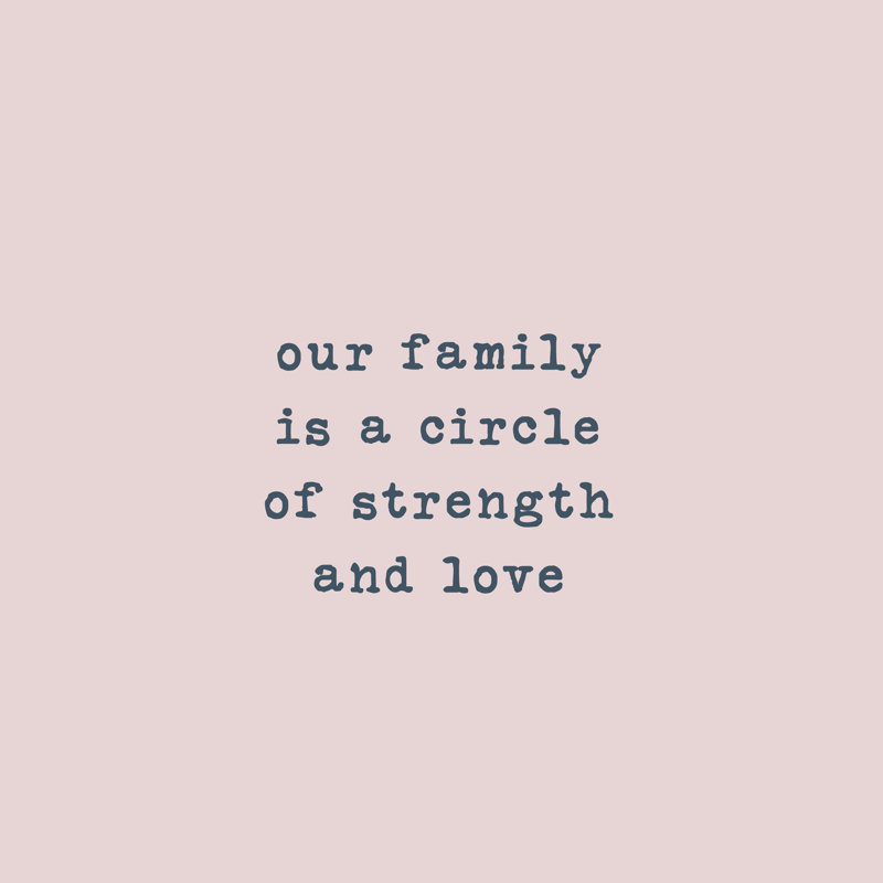 Circle Of Strength And Love - Wrapped Canvas Print, 30cm H x 30cm W x 3.8cm D