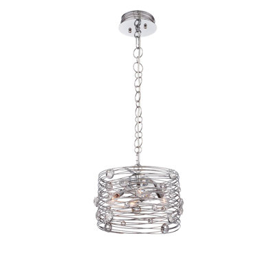 4 - Light Chrome Drum Pendant