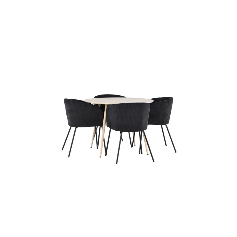 Ybarra 4 - Person Dining Set, White