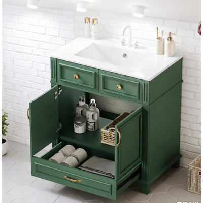 Meuble-lavabo 30 po avec lavabo en céramique
