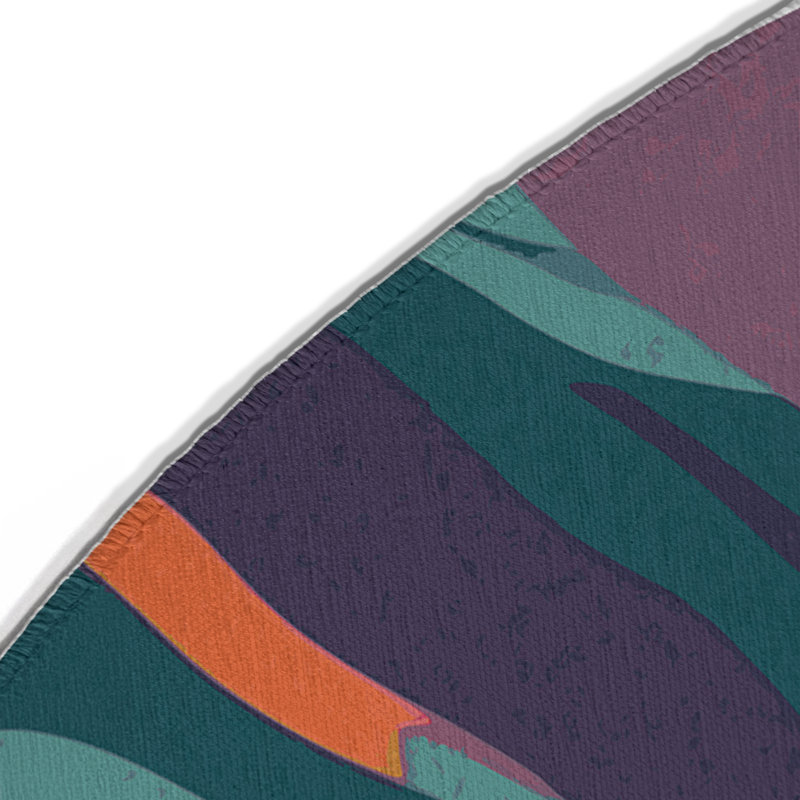 Tapis intérieur et extérieur Chroma Stream, Rond 5 pi
