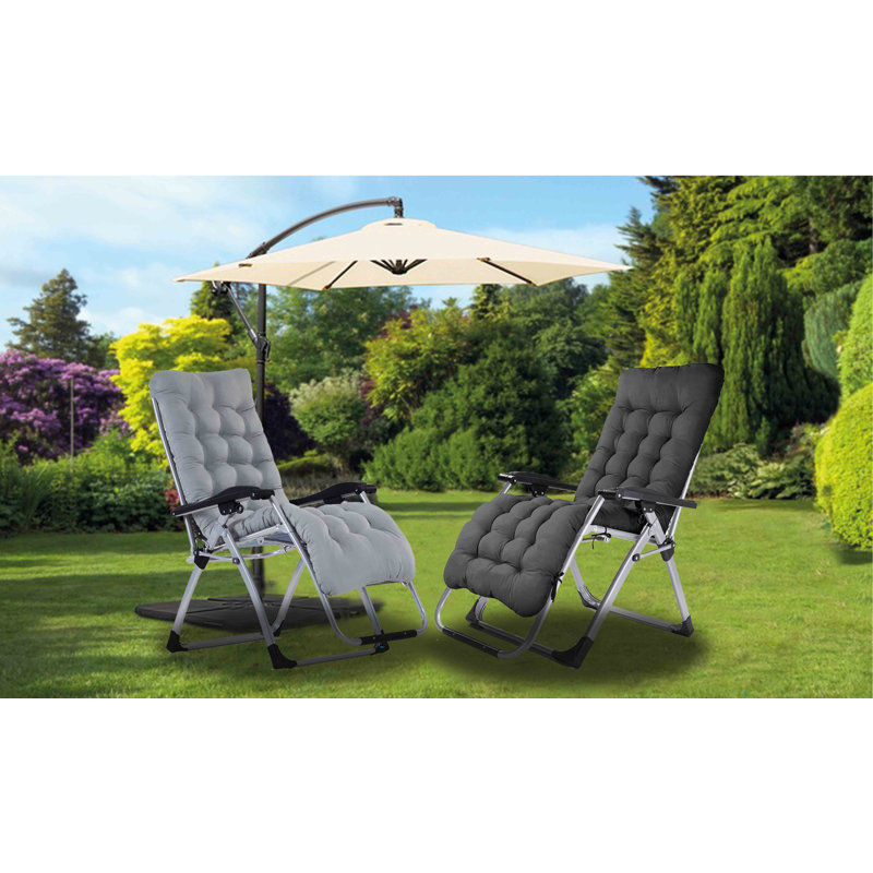 Arva Reclining with Cushion, Grey