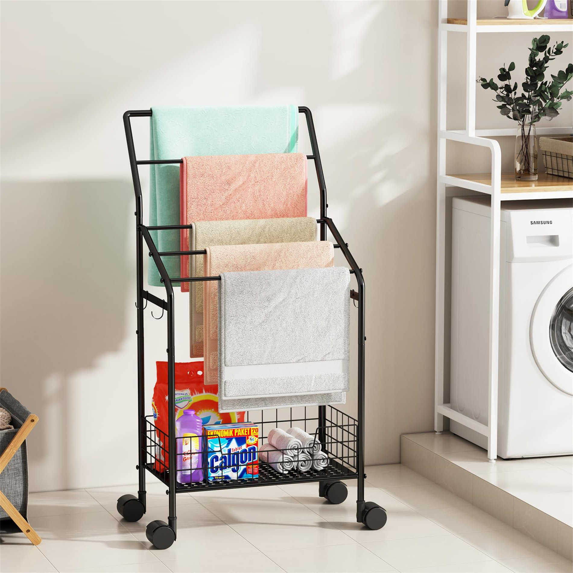 Freestanding discount dryer stand