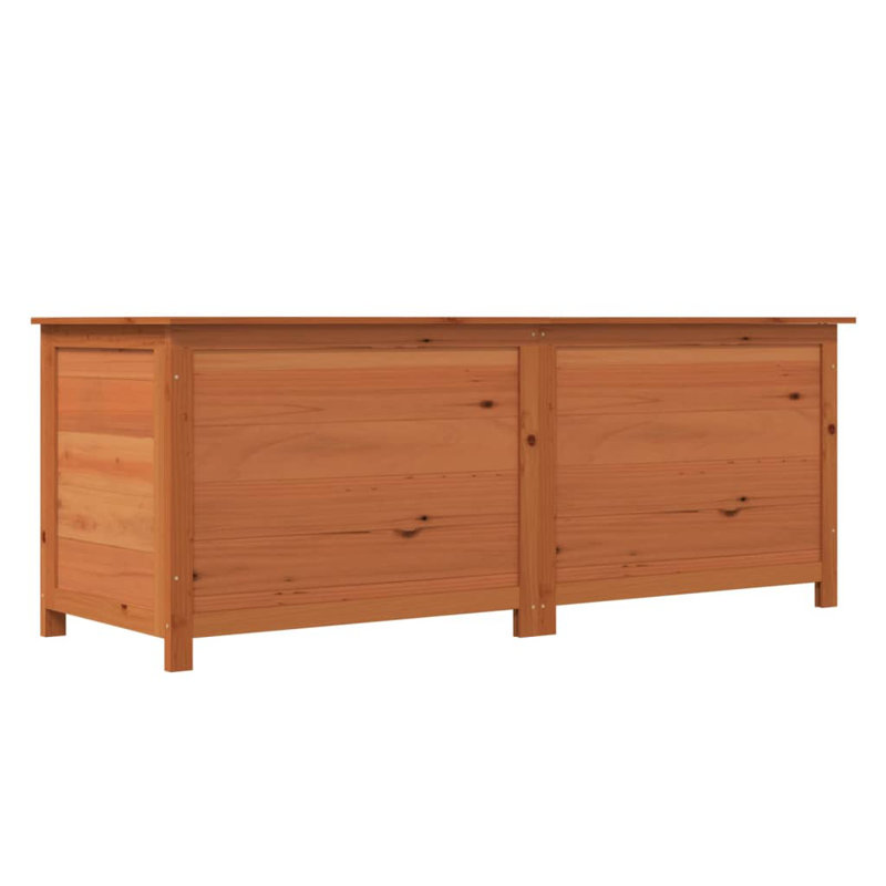 Water Resistant Fir Solid Wood Deck Box, Brown