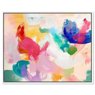 Pastel Riot I, toile abstraite par